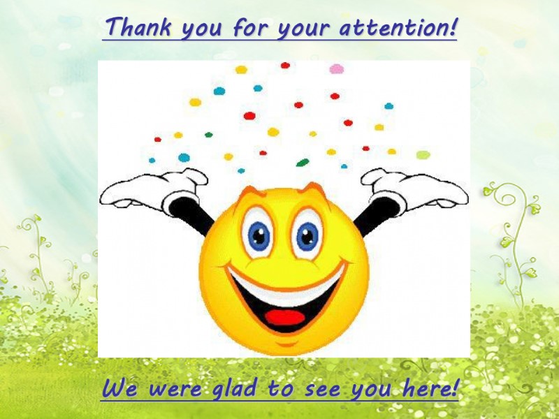 Thank you for your attention!         